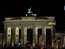 famous Brandenburg gates at night time